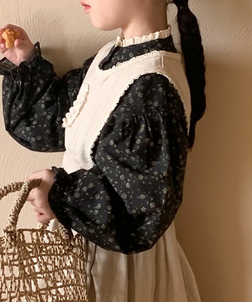 aimoha（アイモハ）の「【aimoha-KIDS-】子供服　かわいい小花柄ブラウス（シャツ/ブラウス・キッズ・ブラック・140/110/100/150/120/130/90）」の15枚目の写真