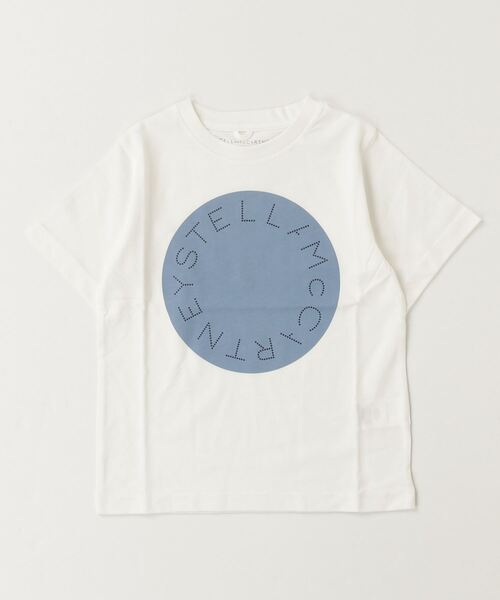 爽やか✨定番✨ステラマッカートニー ロゴ Tシャツ 半袖 コットン100% 水色 セール】STELLA McCARTNEY (ステラマッカートニー) Junior