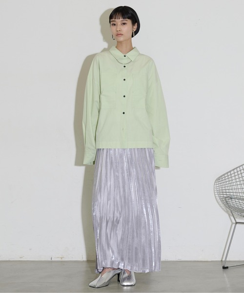 THE YOn（ザヨン）の「オーロラシャイニープリーツスカート（スカート・レディース・ホワイト/シルバー/イエロー・FREE）」の10枚目の写真