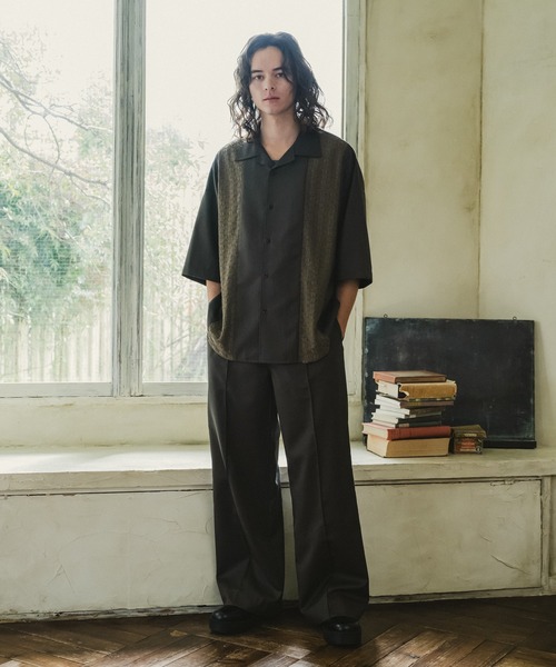 CASPER JOHN（キャスパージョン）の「Straight slacks/ストレートスラックス（スラックス・メンズ・ベージュ/ブラウン/ブラック/ダークブラウン/チャコールグレー/ネイビー/ベージュ系その他/ブラック系その他・LARGE/MEDIUM/SMALL/X-SMALL）」の15枚目の写真