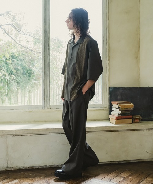 CASPER JOHN（キャスパージョン）の「Straight slacks/ストレートスラックス（スラックス・メンズ・ベージュ/ブラウン/ブラック/ダークブラウン/チャコールグレー/ネイビー/ベージュ系その他/ブラック系その他・LARGE/MEDIUM/SMALL/X-SMALL）」の16枚目の写真