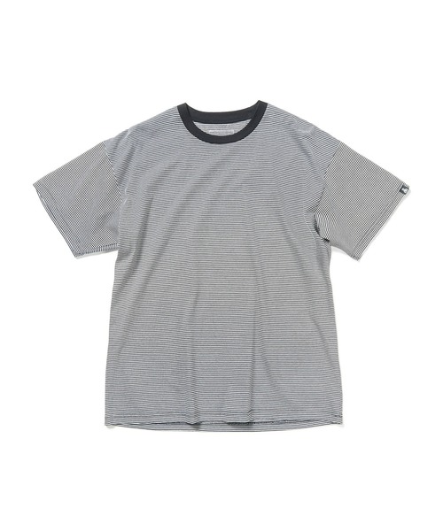 SOPHNET.(ソフネット)の「ALBINI ORGANIC BORDER S/S TEE(Tシャツ/カットソー・メンズ・ブラック/カーキ・SMALL/MEDIUM/LARGE/X-LARGE)」の2枚目の写真