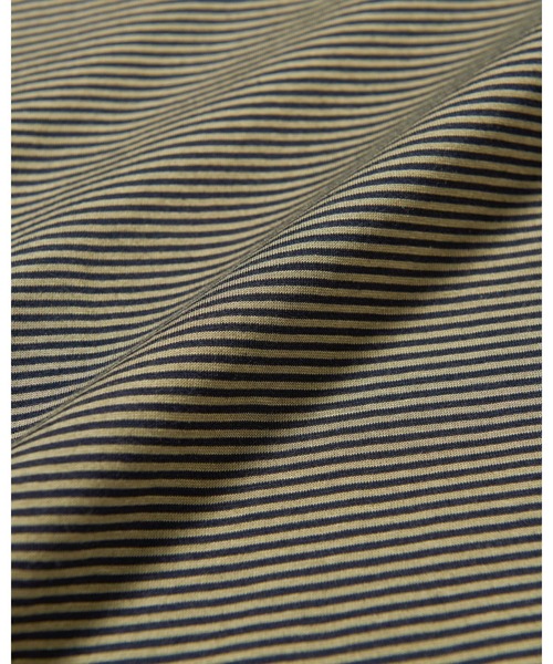 SOPHNET.(ソフネット)の「ALBINI ORGANIC BORDER S/S TEE(Tシャツ/カットソー・メンズ・ブラック/カーキ・SMALL/MEDIUM/LARGE/X-LARGE)」の8枚目の写真