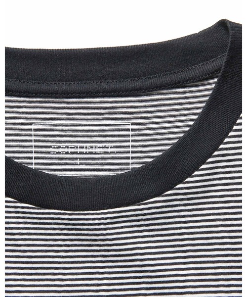 SOPHNET.(ソフネット)の「ALBINI ORGANIC BORDER S/S TEE(Tシャツ/カットソー・メンズ・ブラック/カーキ・SMALL/MEDIUM/LARGE/X-LARGE)」の3枚目の写真