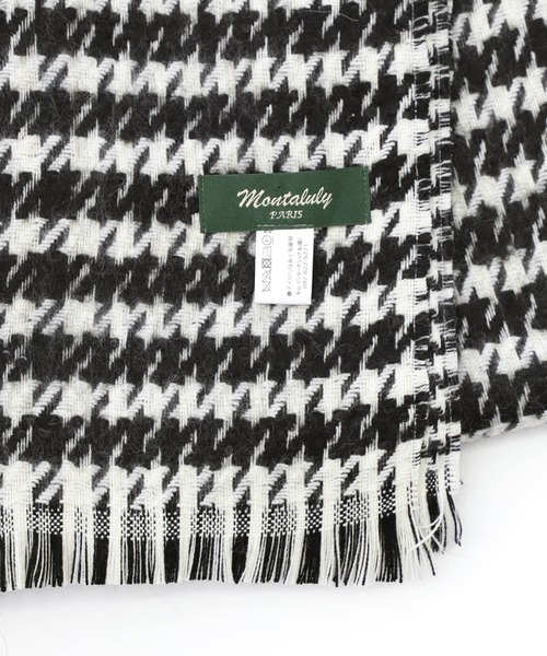 Montaluly（モンタルリー）の「【Montaluly】幾何学模様ストール-HOUNDS TOOTH STALL（ストール/ショール・レディース・ブラック・FREE）」の8枚目の写真