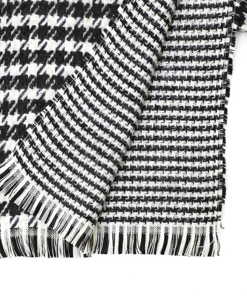 Montaluly（モンタルリー）の「【Montaluly】幾何学模様ストール-HOUNDS TOOTH STALL（ストール/ショール・レディース・ブラック・FREE）」の9枚目の写真