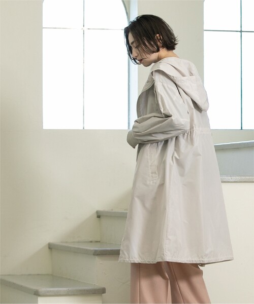 OPAQUE.CLIP（オペークドットクリップ）の「◆ドロストフーディロングアウター【洗濯機洗い可】（その他アウター・レディース・ブラック/ライトベージュ・36/38/40/42）」の16枚目の写真
