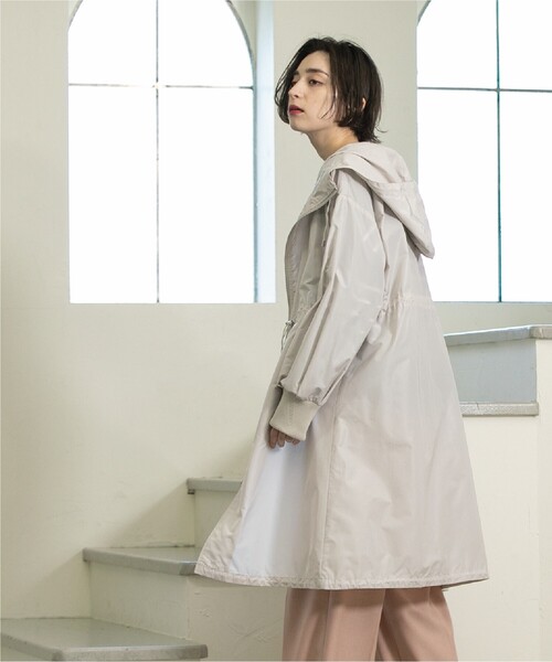 OPAQUE.CLIP（オペークドットクリップ）の「◆ドロストフーディロングアウター【洗濯機洗い可】（その他アウター・レディース・ブラック/ライトベージュ・36/38/40/42）」の20枚目の写真