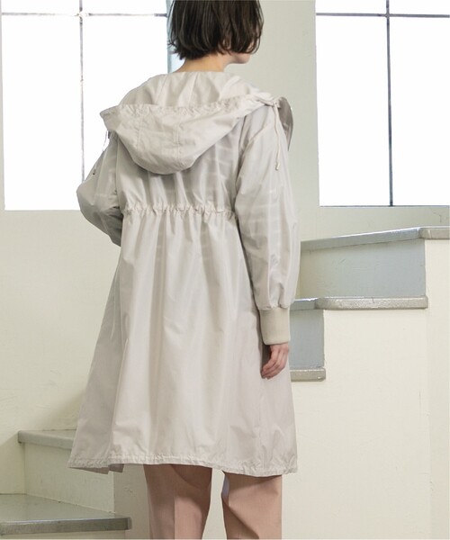 OPAQUE.CLIP（オペークドットクリップ）の「◆ドロストフーディロングアウター【洗濯機洗い可】（その他アウター・レディース・ブラック/ライトベージュ・36/38/40/42）」の3枚目の写真