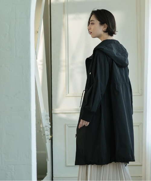 OPAQUE.CLIP(オペークドットクリップ)の「◆ドロストフーディロングアウター【洗濯機洗い可】(その他アウター・レディース・ブラック/ライトベージュ・36/38/40/42)」の20枚目の写真