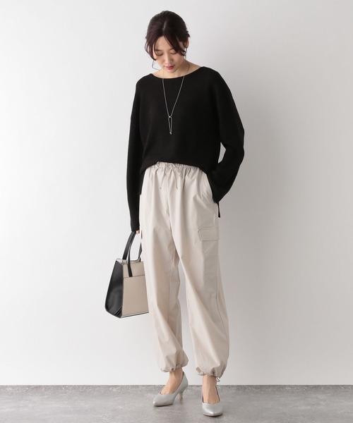GLOBAL WORK（グローバルワーク）の「撥水ナイロンカーゴパンツ/995477（カーゴパンツ・レディース・カーキ/オフホワイト/ブラック・MEDIUM/LARGE）」の8枚目の写真