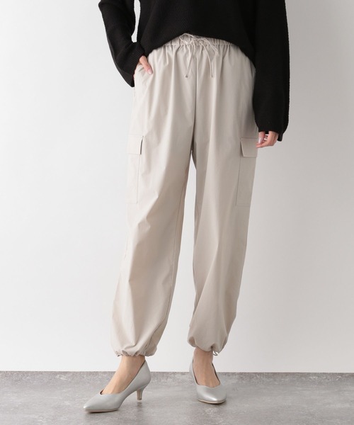 GLOBAL WORK（グローバルワーク）の「撥水ナイロンカーゴパンツ/995477（カーゴパンツ・レディース・カーキ/オフホワイト/ブラック・MEDIUM/LARGE）」の10枚目の写真
