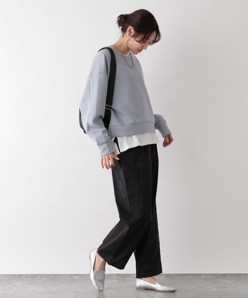 GLOBAL WORK（グローバルワーク）の「撥水ナイロンカーゴパンツ/995477（カーゴパンツ・レディース・カーキ/オフホワイト/ブラック・MEDIUM/LARGE）」の12枚目の写真