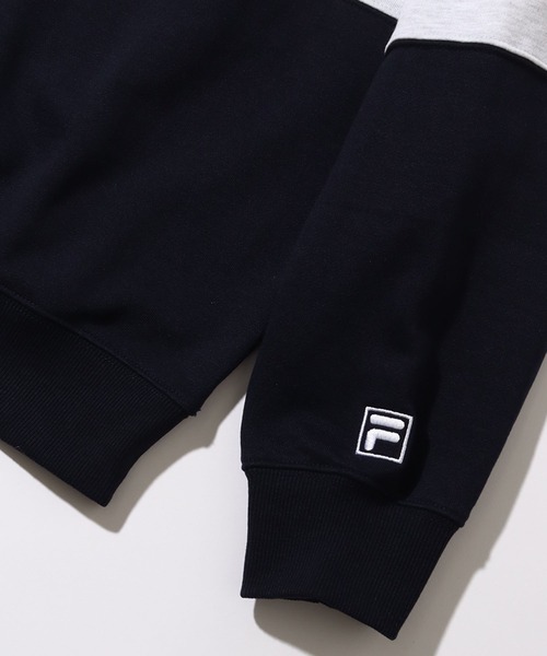 FILA(フィラ)の「【FILA/フィラ】ライン切り替え ヴィンテージロゴ ハーフジップ プルオーバー(スウェット・メンズ・ネイビー/グリーン/アッシュグレー・LL/L/M)」の14枚目の写真