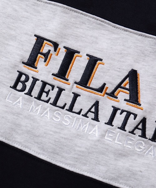 FILA(フィラ)の「【FILA/フィラ】ライン切り替え ヴィンテージロゴ ハーフジップ プルオーバー(スウェット・メンズ・ネイビー/グリーン/アッシュグレー・LL/L/M)」の13枚目の写真