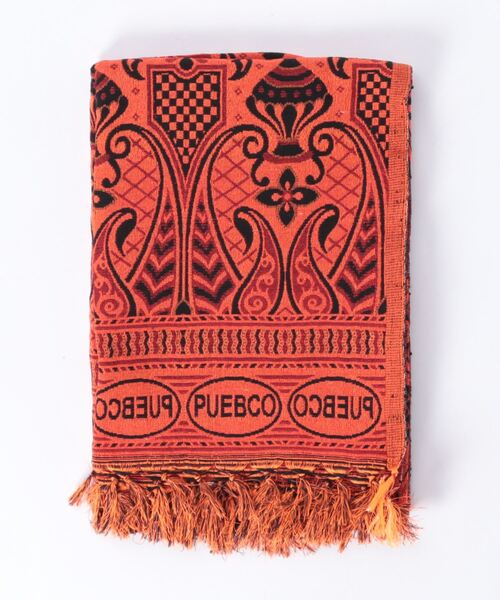 PUEBCO（プエブコ）の「REVERSIBLE JACQUARD RUG PUEBCO（ラグ/マット・メンズ・ネイビー系/ブラック系/グリーン系・ONE SIZE）」の4枚目の写真