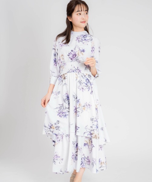 NOELA（ノエラ）の「ティアードフラワーワンピース（ワンピース）」 - WEAR