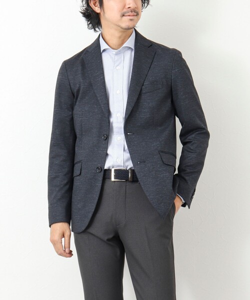 NOLLEY'S goodman（ノーリーズグッドマン）の「《ビジカジ対応》ワイドカラー セミドレスシャツ（シャツ/ブラウス・メンズ・インディゴブルー/ホワイト系その他・S/M/XL/L）」の3枚目の写真