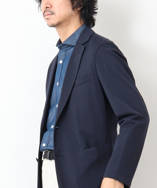 NOLLEY'S goodman（ノーリーズグッドマン）の「《ビジカジ対応》ワイドカラー セミドレスシャツ（シャツ/ブラウス・メンズ・インディゴブルー/ホワイト系その他・S/M/XL/L）」の15枚目の写真