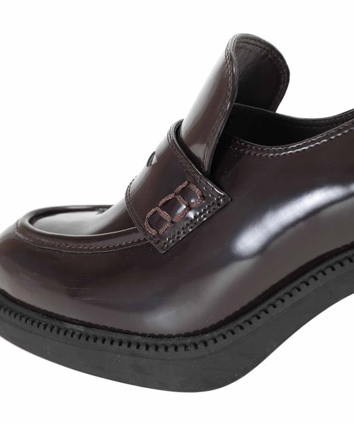 31 Sons de mode(トランテアン ソン ドゥ モード)の「ヒールローファー(ローファー・レディース・ブラック/シルバー/ブラウン・M/L/S)」の16枚目の写真