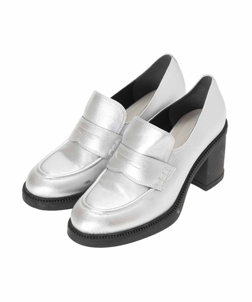 31 Sons de mode(トランテアン ソン ドゥ モード)の「ヒールローファー(ローファー・レディース・ブラック/シルバー/ブラウン・M/L/S)」の9枚目の写真