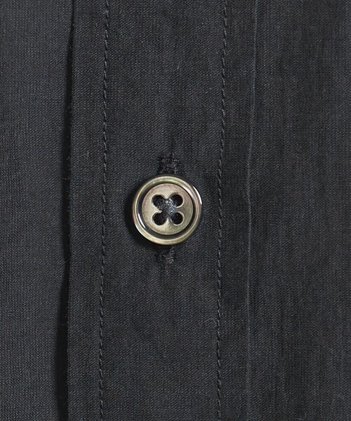 BEAUTY&YOUTH UNITED ARROWS（ビューティーアンドユースユナイテッドアローズ）の「コットンナイロン LWN バンドカラー スクエアフォルム シャツ（シャツ/ブラウス・メンズ・ブラック/ライトグレー/モカ・L/M/S/XL）」の9枚目の写真