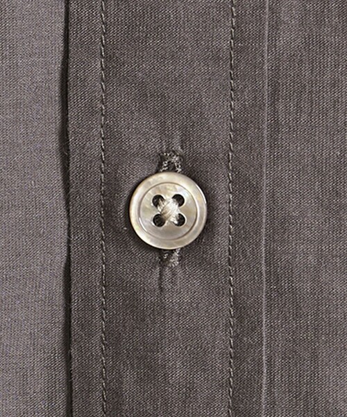 BEAUTY&YOUTH UNITED ARROWS（ビューティーアンドユースユナイテッドアローズ）の「コットンナイロン LWN バンドカラー スクエアフォルム シャツ（シャツ/ブラウス・メンズ・ブラック/ライトグレー/モカ・L/M/S/XL）」の11枚目の写真