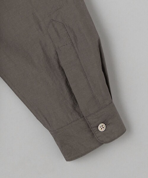 BEAUTY&YOUTH UNITED ARROWS（ビューティーアンドユースユナイテッドアローズ）の「コットンナイロン LWN バンドカラー スクエアフォルム シャツ（シャツ/ブラウス・メンズ・ブラック/ライトグレー/モカ・L/M/S/XL）」の15枚目の写真