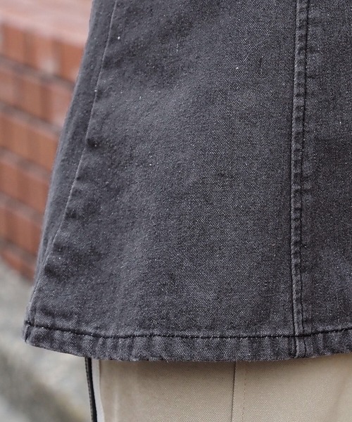 セール】[サイズ調整可能]ダブルジップデニムビスチェ（ベスト