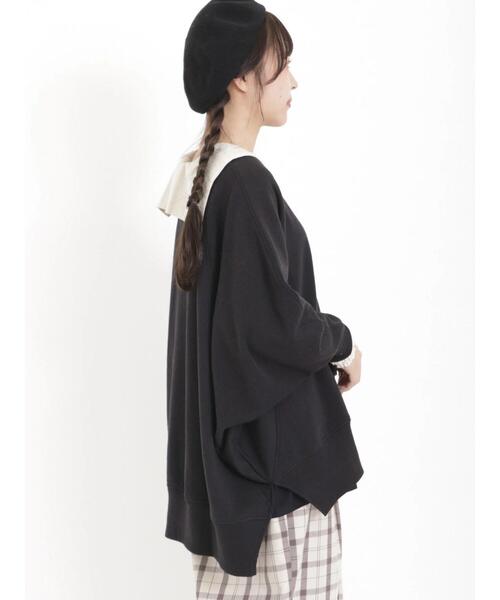 Samansa Mos2（サマンサ モスモス）の「裏毛ドルマンスリーブスウェット（Tシャツ/カットソー・レディース・ブルー/ベージュ/モカ/ブラック・F）」の20枚目の写真