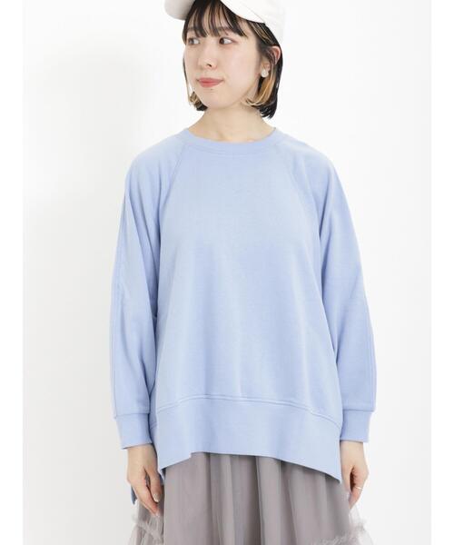 Samansa Mos2（サマンサ モスモス）の「裏毛ドルマンスリーブスウェット（Tシャツ/カットソー・レディース・ブルー/ベージュ/モカ/ブラック・F）」の22枚目の写真