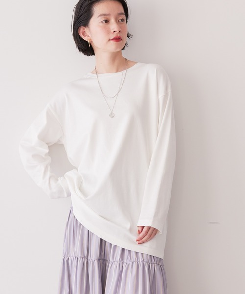 AMERICAN HOLIC(アメリカンホリック)の「Daily! スクエアカットチュニック(チュニック・レディース・A/オフホワイト/B・M/L)」の1枚目の写真