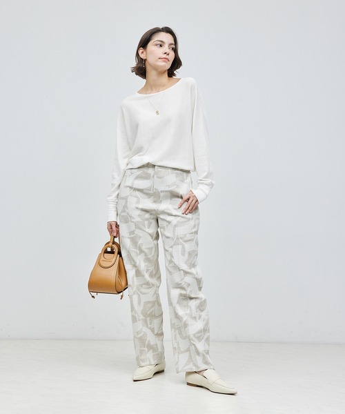 ROPE'(ロペ)の「シルクコットン ドルマンスリーブ プルオーバー(ニット/セーター・レディース・イエロー/パープル/ネイビー/オフホワイト・FREE)」の8枚目の写真