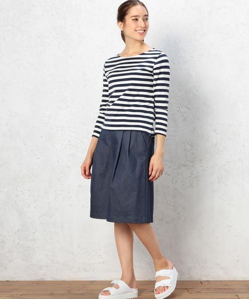 green label relaxing（グリーンレーベルリラクシング）の「STD GLR BOR プルオーバー カットソー◆（Tシャツ/カットソー・レディース・ブラック/ライトグレー/ネイビー・40/38）」の10枚目の写真