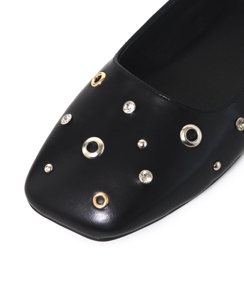 Alley by w closet（アリーバイダブルクローゼット）の「【Alley】いっぱいスタッズパンプス（パンプス・レディース・シルバー/ブラック・M/L）」の7枚目の写真