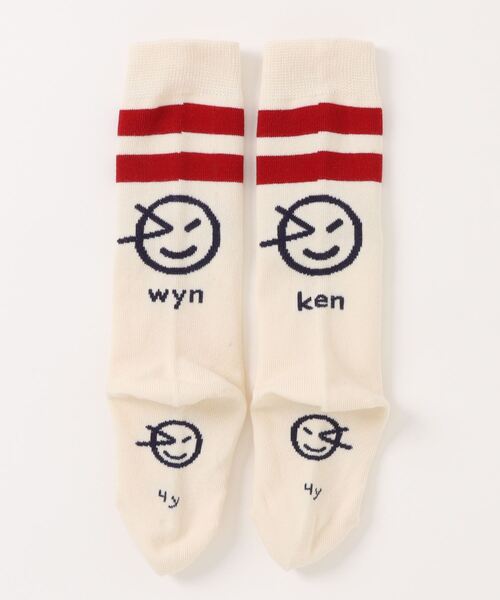 Wynken(ウィンケン)の「Wynken / ラインソックス(ソックス/靴下・キッズ・ホワイト/ターコイズブルー/レッド・8Y/6Y/4Y)」の6枚目の写真