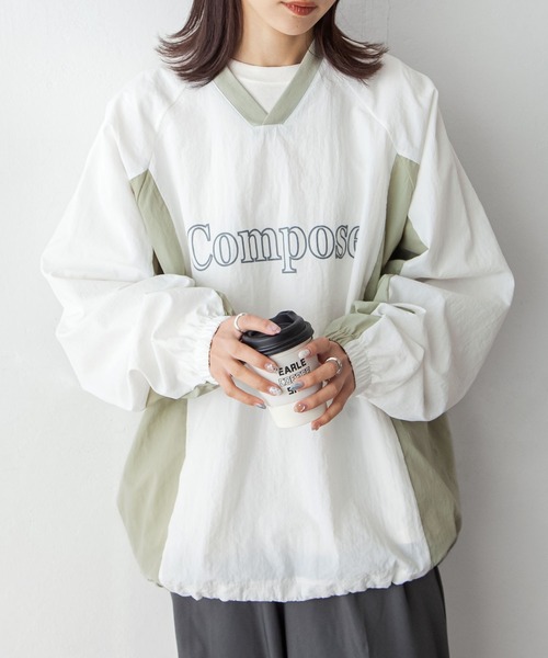 Chillfar（チルファー）の「ナイロンロゴラインプルオーバー