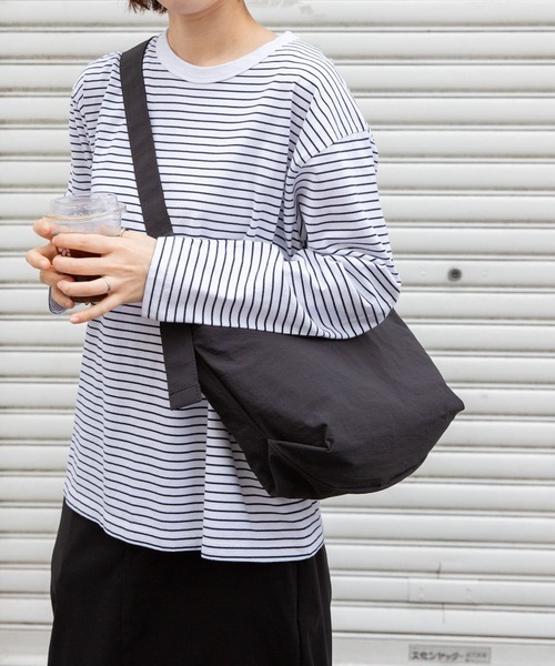 FORK&SPOON（フォークアンドスプーン）の「FORK&SPOON　ボーダーロングスリーブTシャツ（Tシャツ/カットソー・レディース・ブラック系その他/ブルー系その他/ホワイト系その他・1/2）」の9枚目の写真