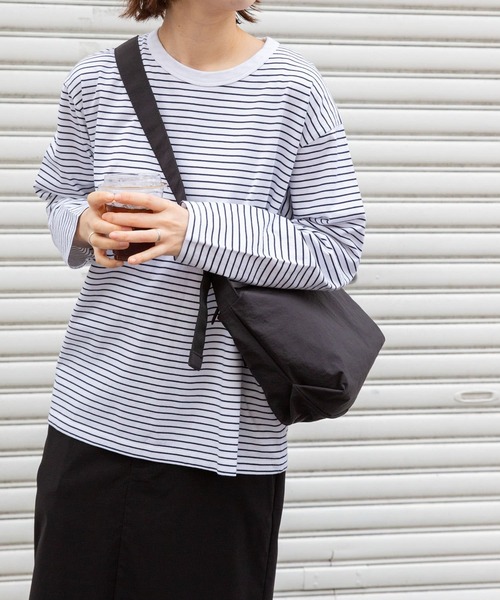 FORK&SPOON（フォークアンドスプーン）の「FORK&SPOON　ボーダーロングスリーブTシャツ（Tシャツ/カットソー・レディース・ブラック系その他/ブルー系その他/ホワイト系その他・1/2）」の10枚目の写真