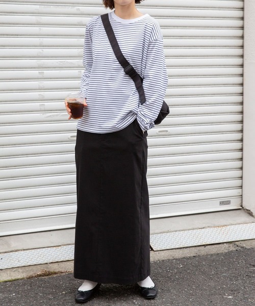 FORK&SPOON（フォークアンドスプーン）の「FORK&SPOON　ボーダーロングスリーブTシャツ（Tシャツ/カットソー・レディース・ブラック系その他/ブルー系その他/ホワイト系その他・1/2）」の16枚目の写真