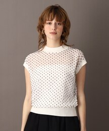 DRESSTERIOR | ◆【洗える/大人フェミニン】ドットジャカードプルオーバー(Tシャツ/カットソー)