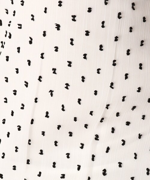 DRESSTERIOR(ドレステリア)の「◆【洗える/大人フェミニン】ドットジャカードプルオーバー(Tシャツ/カットソー・レディース・ブラック/オフホワイト・34/36/38)」の13枚目の写真