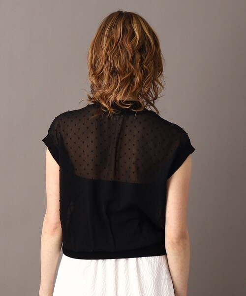 DRESSTERIOR(ドレステリア)の「◆【洗える/大人フェミニン】ドットジャカードプルオーバー(Tシャツ/カットソー・レディース・ブラック/オフホワイト・34/36/38)」の19枚目の写真