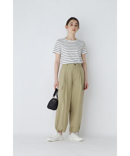 tシャツ オーガニック綿天竺半袖ボーダーＴシャツ レディース ◇オーガニック綿天竺半袖ボーダーTシャツ（Tシャツ/カットソー