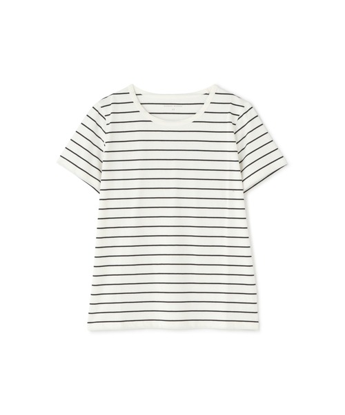 tシャツ 半袖Ｔシャツボーダーオーガニック綿天竺 レディース 半袖Tシャツボーダーオーガニック綿天竺 | human woman