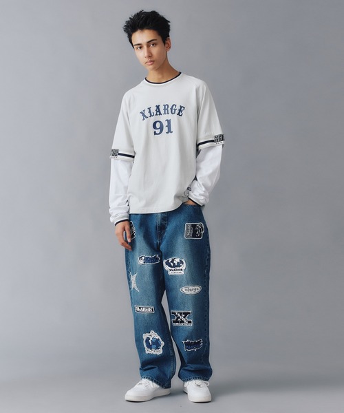 XLARGE 91 LAYERD L/S TEE（Tシャツ/カットソー）｜XLARGE