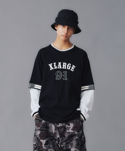 XLARGE 91 LAYERD L/S TEE（Tシャツ/カットソー）｜XLARGE
