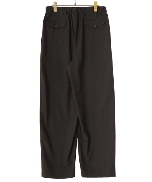 marka（マーカ）の「marka / マーカ：COCOON WIDE EASY PANTS - TUMBLED WOOL TROPICAL -：M24A-08PT01C[COR]（スラックス・メンズ・ブラック・2/1）」の4枚目の写真
