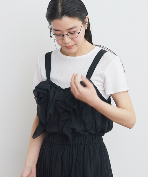 fig Ｌondon（フィグロンドン）の「●garden bustier（シャツ/ブラウス・レディース・ホワイト/ブラック・FREE）」の5枚目の写真