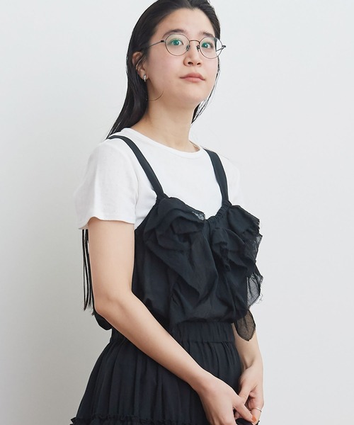 fig Ｌondon（フィグロンドン）の「●garden bustier（シャツ/ブラウス・レディース・ホワイト/ブラック・FREE）」の6枚目の写真